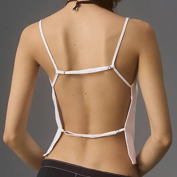 Anthropologie Open-Back Apron Tank (New - Navy) - Picture 2 of 4